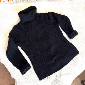 Banana Republic cable chunky knit turtleneck
